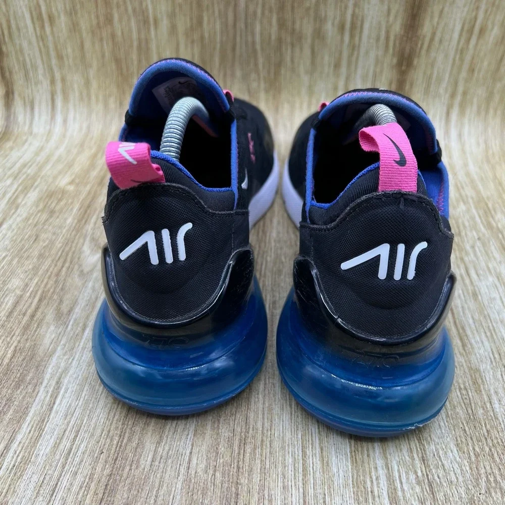 Nike Air Max 270 Men's Size 9.5 Black Astronomy Blue Shoes Sneakers DC1858-001